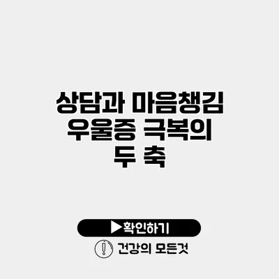 상담과 마음챙김 우울증 극복의 두 축
