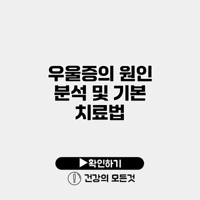 우울증의 원인 분석 및 기본 치료법