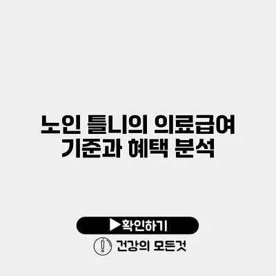 노인 틀니의 의료급여 기준과 혜택 분석