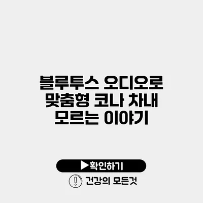 블루투스 오디오로 맞춤형 코나 차내 모르는 이야기