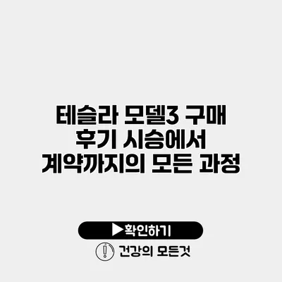 테슬라 모델3 구매 후기 시승에서 계약까지의 모든 과정